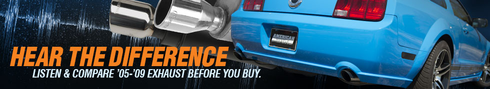 2005-2009 Mustang Exhaust Sound Clips - Hear the Difference, 