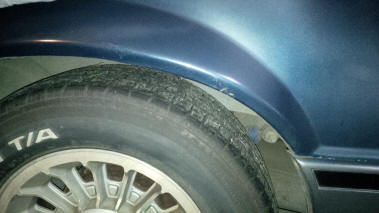 Rear Fenderwell - Stock 91 Mustang GT