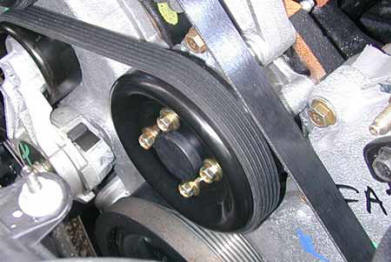 Side View Mustang Water Pump Pulley
