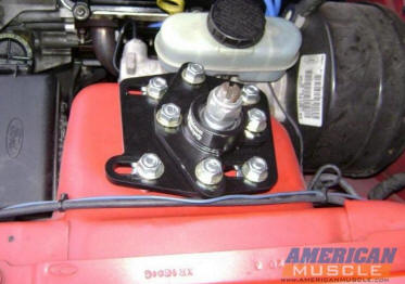 Caster Camber Plates Installed on Mustang