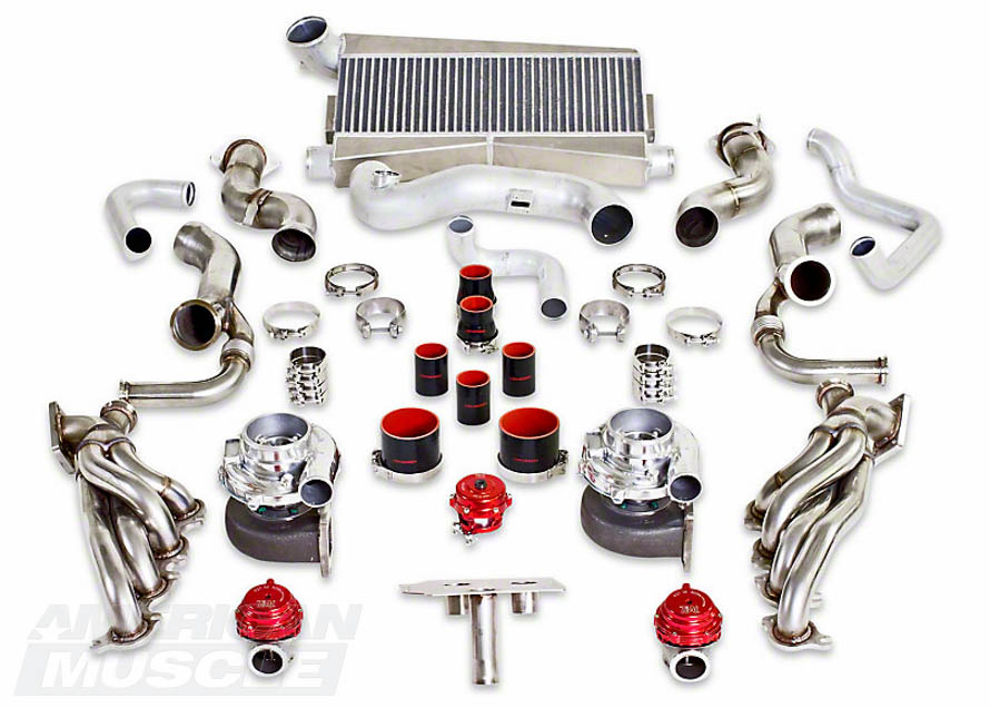 2011-2014 GT & Boss Twin Turbocharger Kit with Stainless Steel Headers