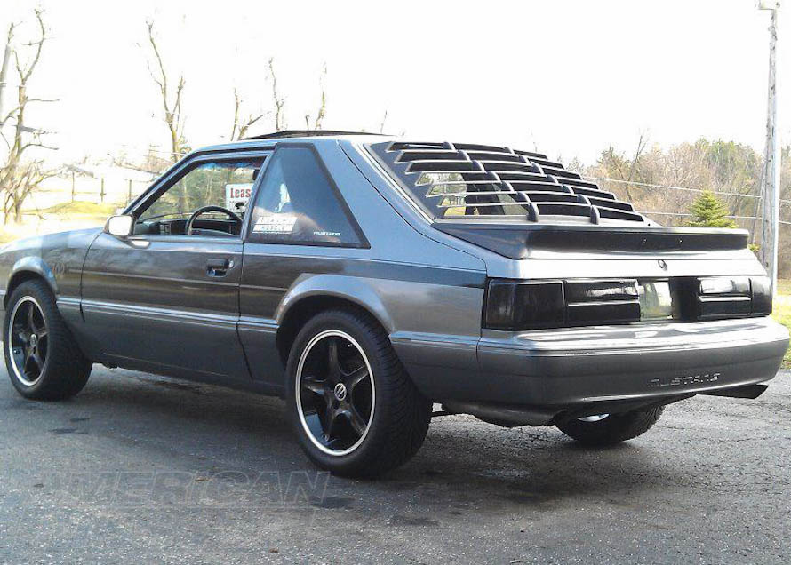 Cobra R Style Rims on a 1987-1993 Foxbody Mustang