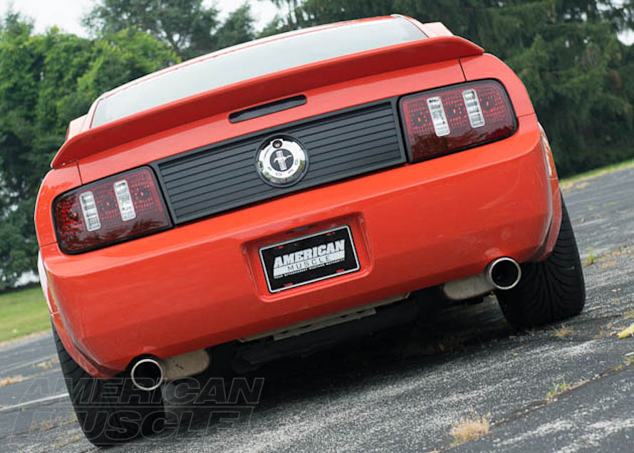 Mustang V6 Rear End with Dual Exhaust