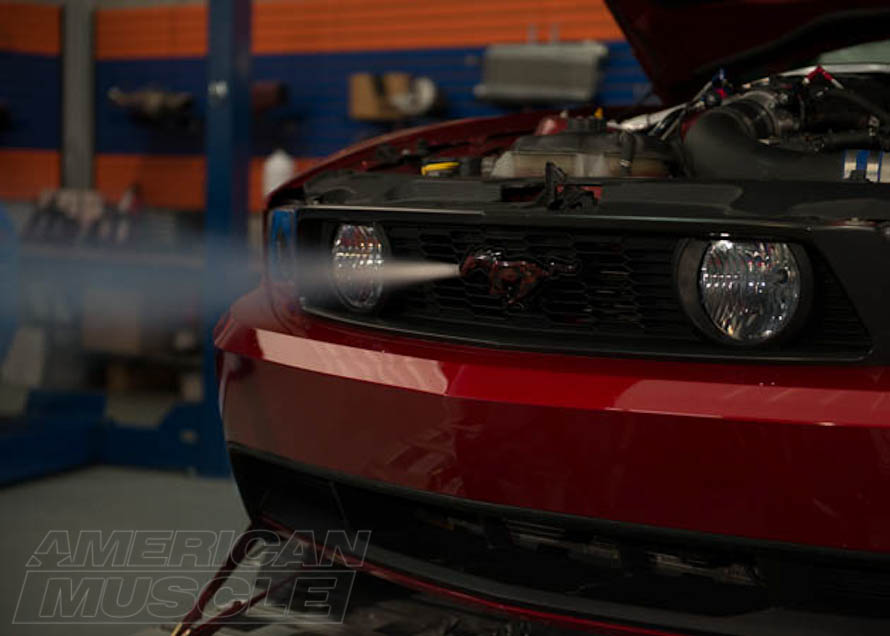 Mustang Purging the Nitrous Line