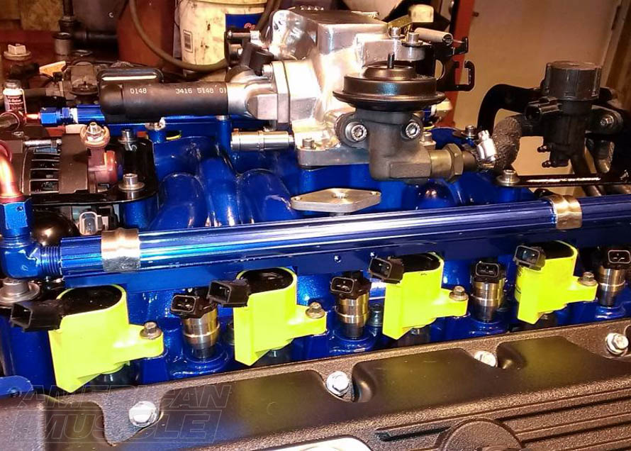 19lb EV1 Fuel Injectors Installed in Trick Flow Heads