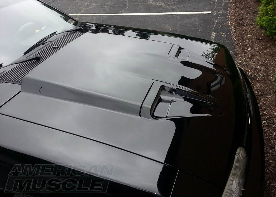 Mach 1 Hood Installed on a 1979-1993 Mustang Foxbody