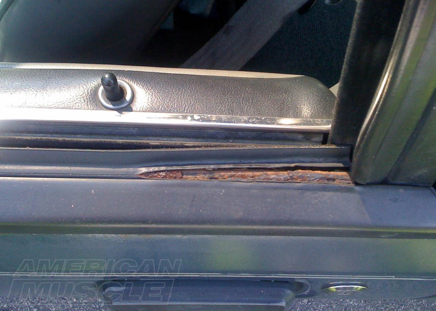 Worn Out Weather Stripping on a Foxbody Mustang
