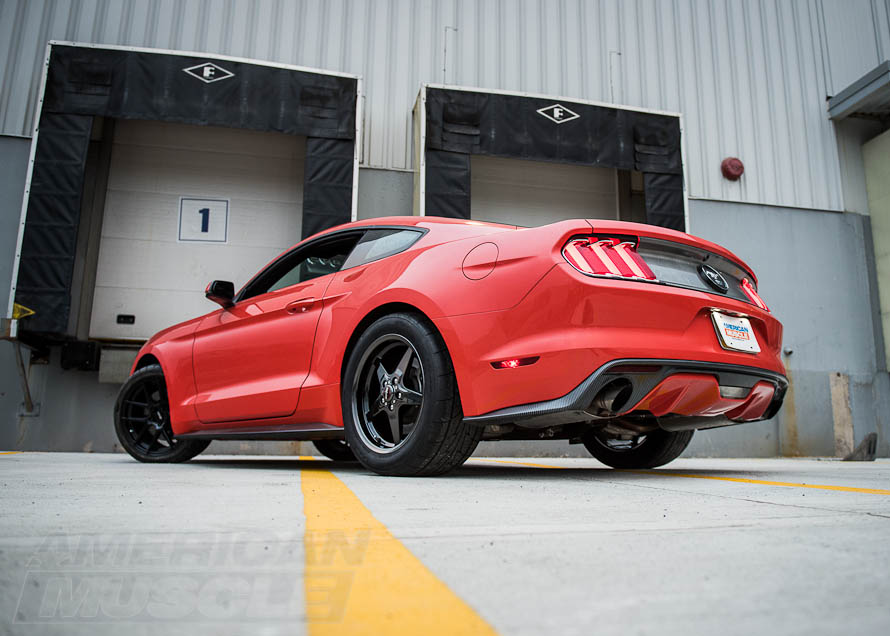 2015 EcoBoost Mustang with Drag Wheels and Tires