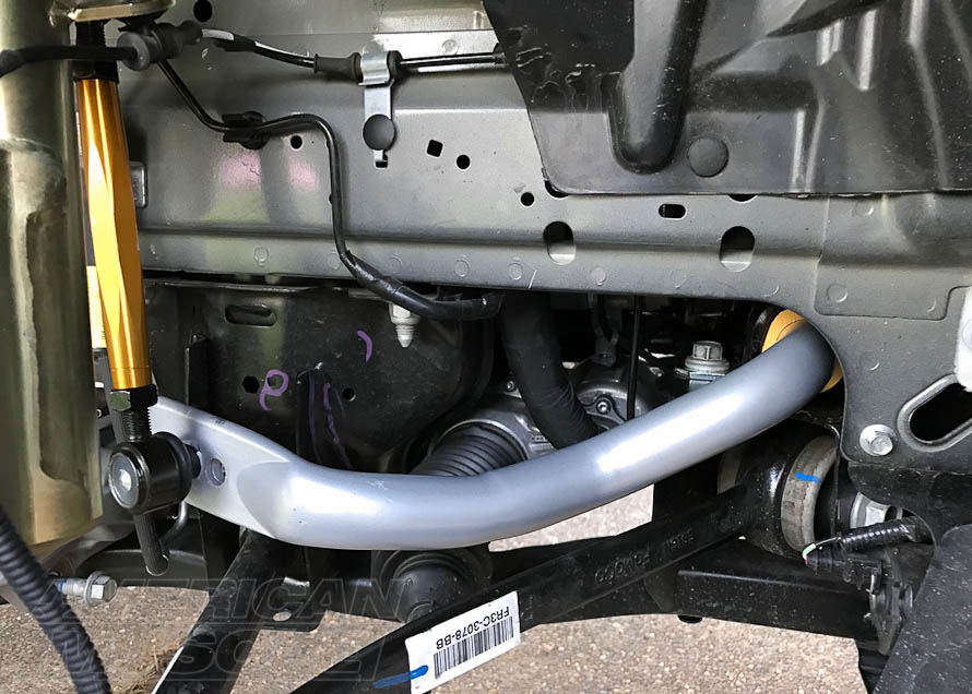 Whiteline Adjustable Sway Bar Kit Installed on a 2015-2017 Mustang