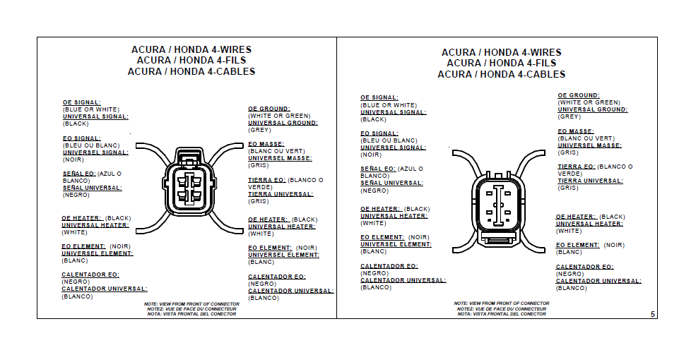 Ntk 5 Wire O2 Sensor Color Code | Irfandiawhite.co ngk o2 sensor 4 wire wiring diagram 