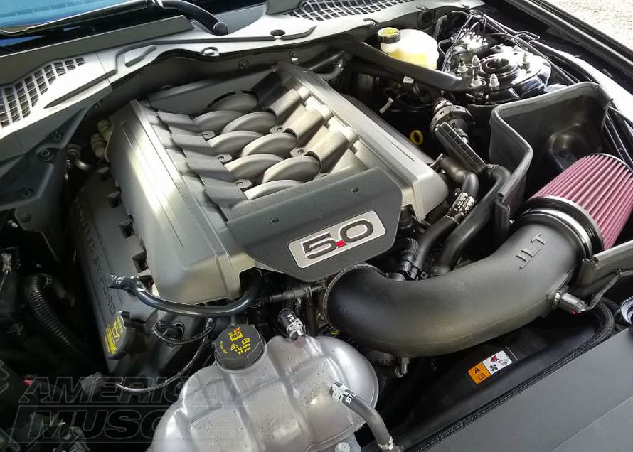2015-2017 GT Mustang Engine Bay with Aftermarket Cold Air Intake