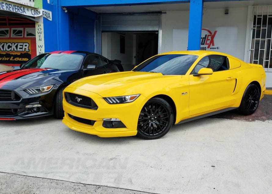 2015-2017 Mustang with a Color Matched Chin Spoiler