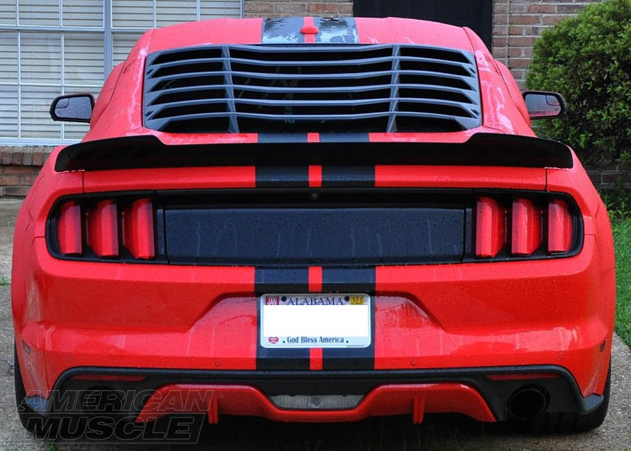 2015 Mustang MMD ABS Rear Window Louver
