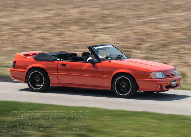 Convertible Foxbody Cruising on the Road