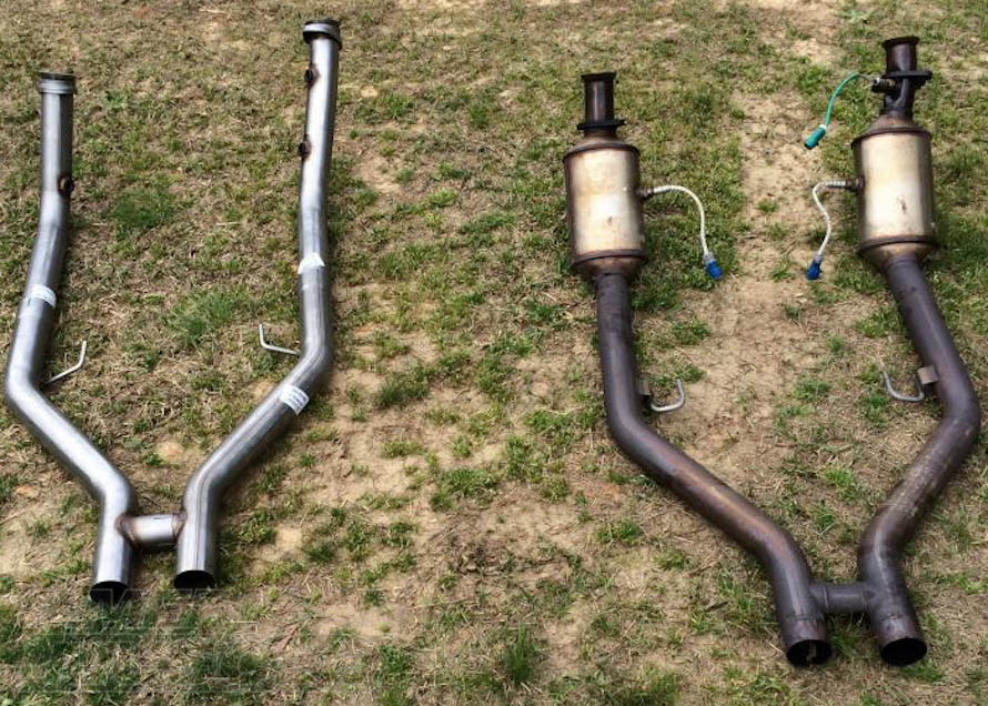 2005-2010 Mustang GT Stock H-Pipe Versus an Aftermarket Off-Road H-Pipe