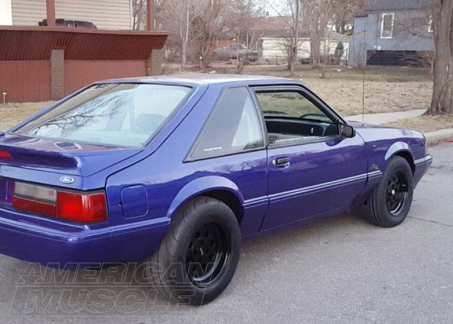 15x4 Front Drag Tires on a Foxbody