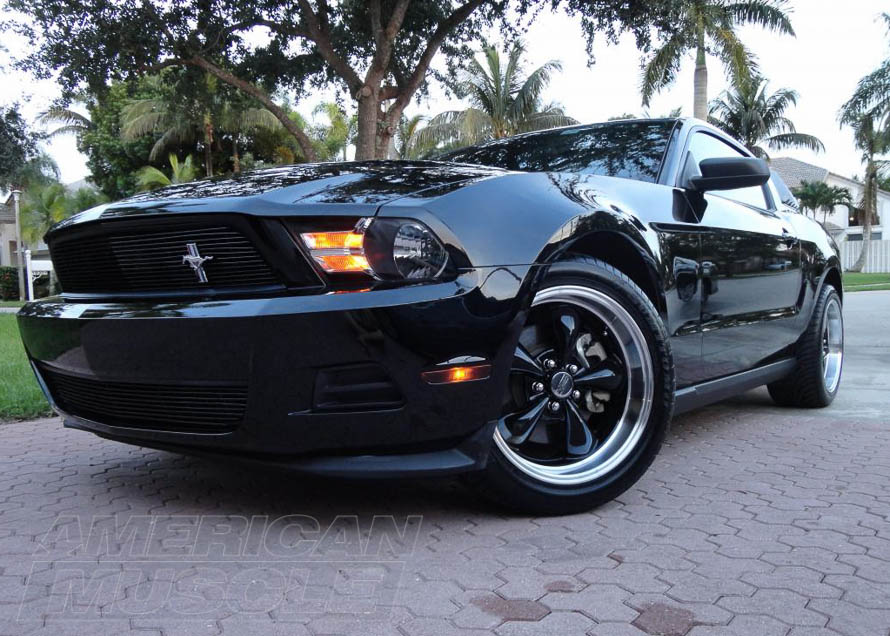 2010-2014 Mustang with 18x9 on the Front and 18x10 on the Rear