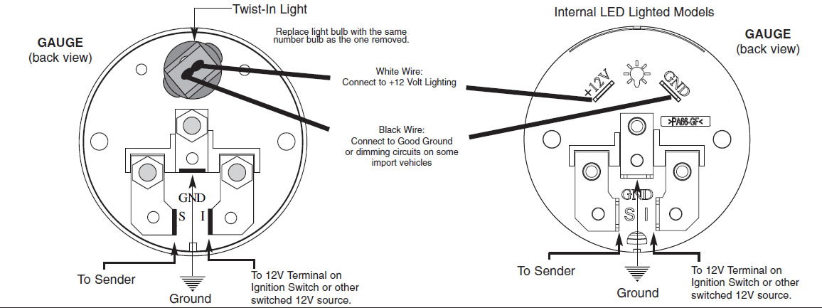 Autometer Gauges Wiring Diagram from lib.americanmuscle.com