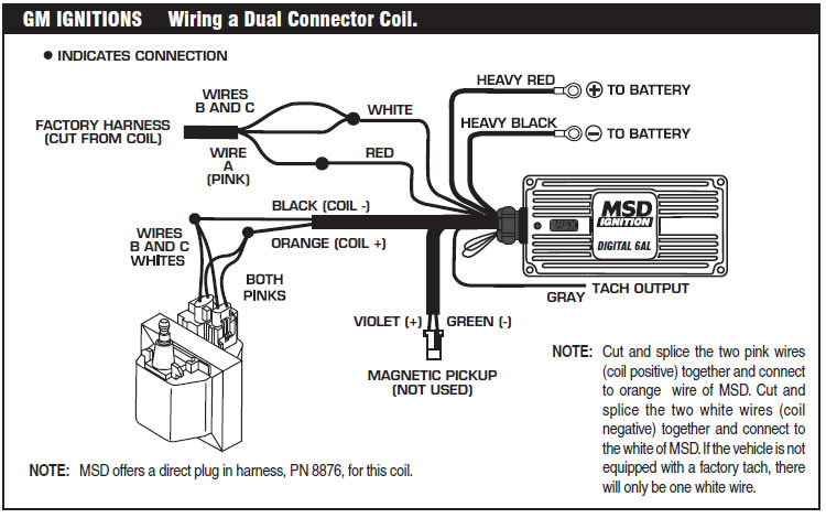 How to install an MSD 6A Digital Ignition Module on your ... mallory hei ignition coil wiring diagram 