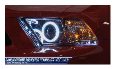 Ford Mustang Chrome Halo Headlight