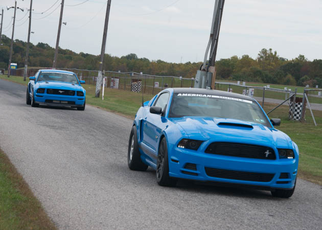 2006 and 2014 Mustang Dragsters